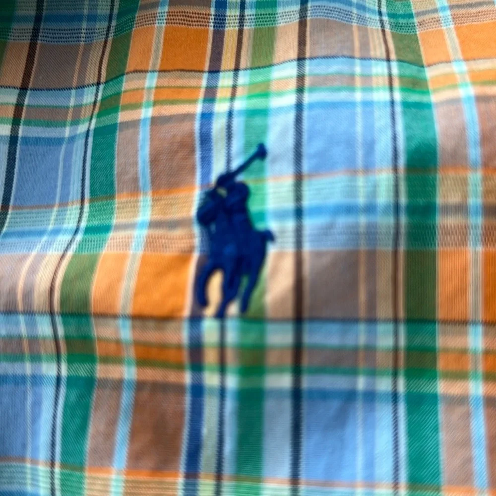 Ralph Lauren Shirt Plaid Button Down Boys Large (14/16)